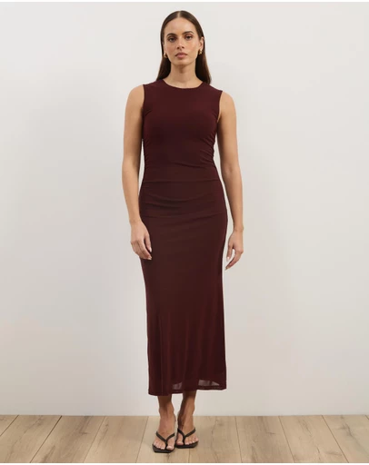 Atmos&Here - Nikkola Mesh Midi Dress