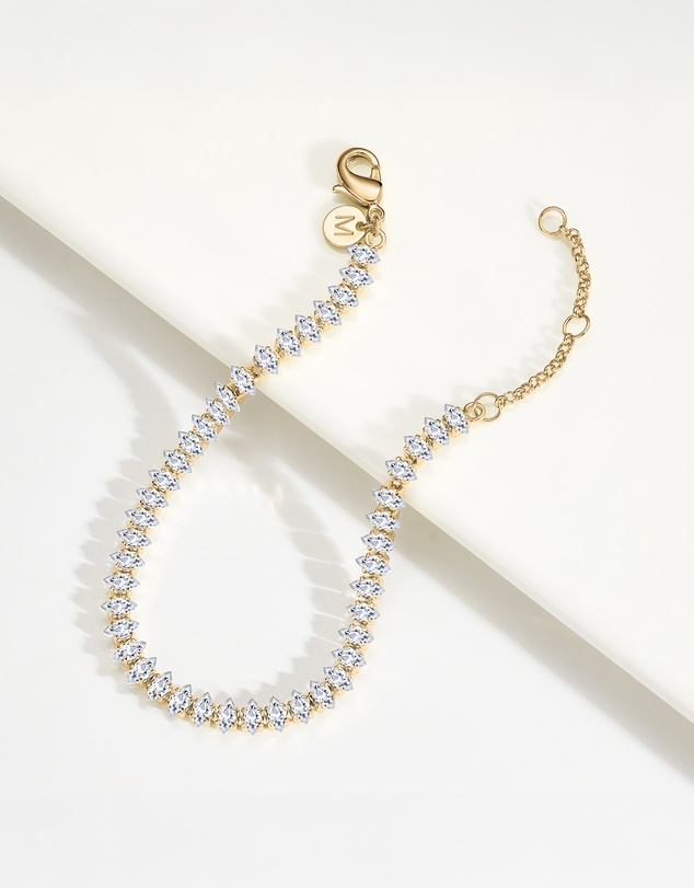 Mestige - Luna Marquise Bracelet - 18K Gold Plated