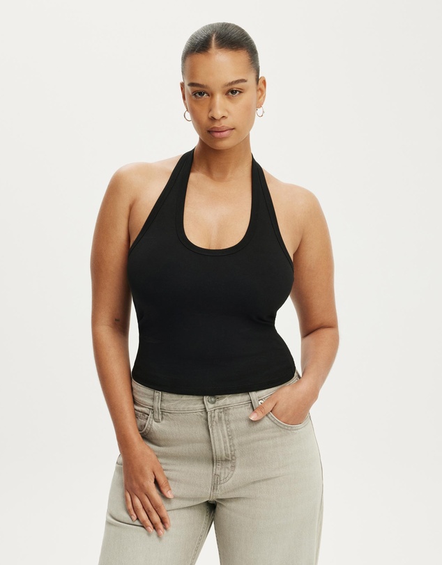 Cotton On - Everyday Smooth Scoop Halter Top