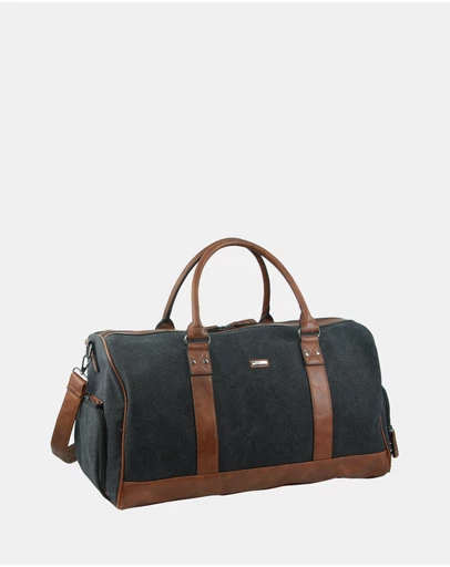 Pierre Cardin - Pierre Cardin Canvas Overnight Duffel Bag