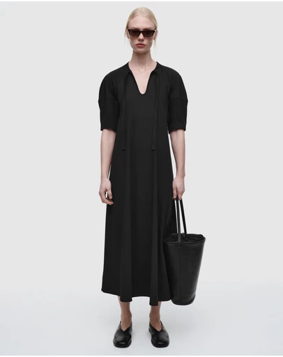 COS - Tie-Detail Maxi Dress
