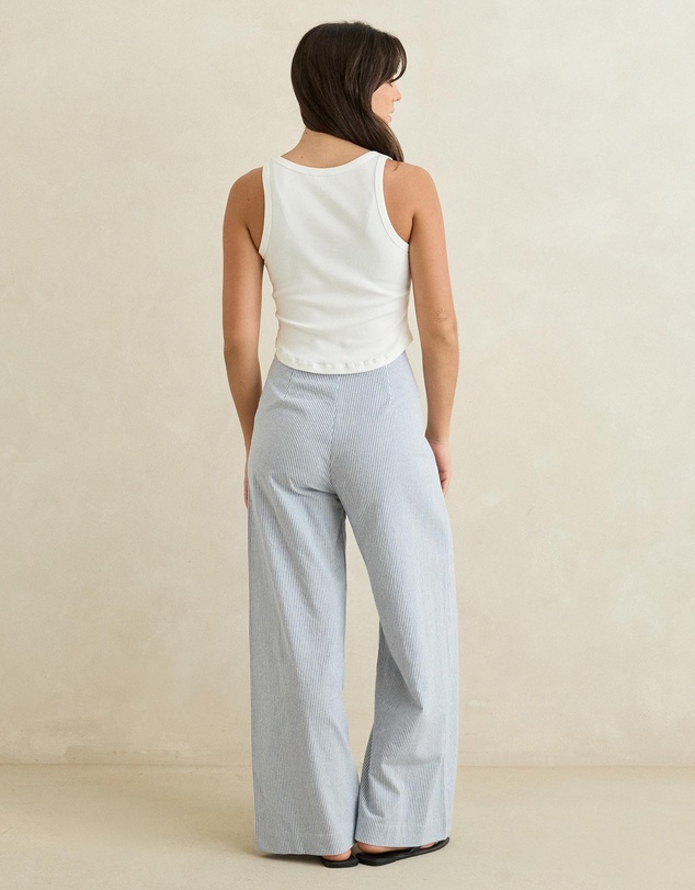 Rhythm - Valley Stripe Wide Leg Pants - ICONIC EXCLUSIVE