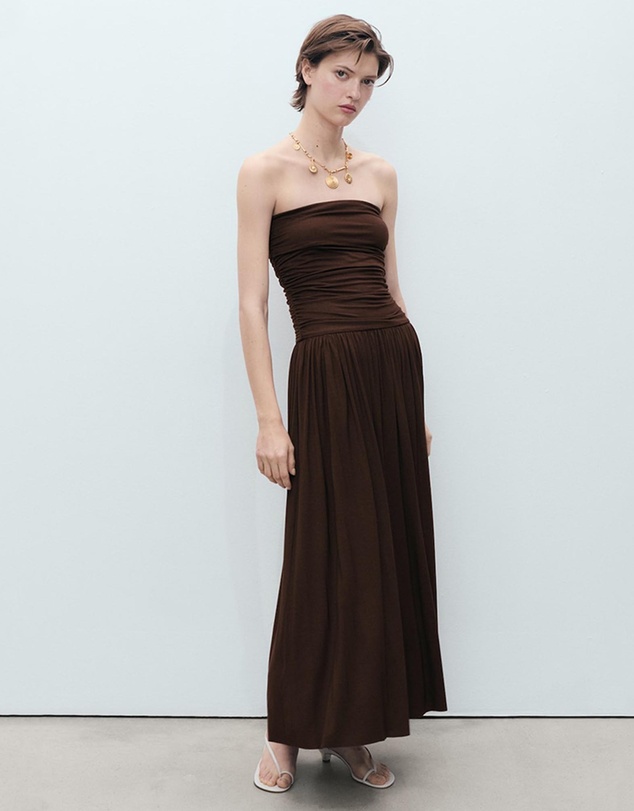 M.N.G - Owl Strapless Dress
