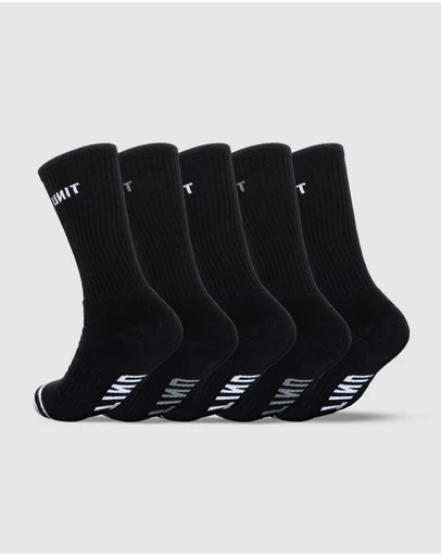 UNIT - UNIT Crew Hi Lux Men's Socks - 5 Pack
