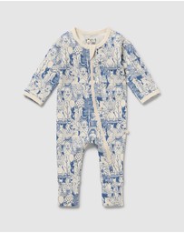 Wilson & Frenchy - Organic Zipsuit With Feet - Babies