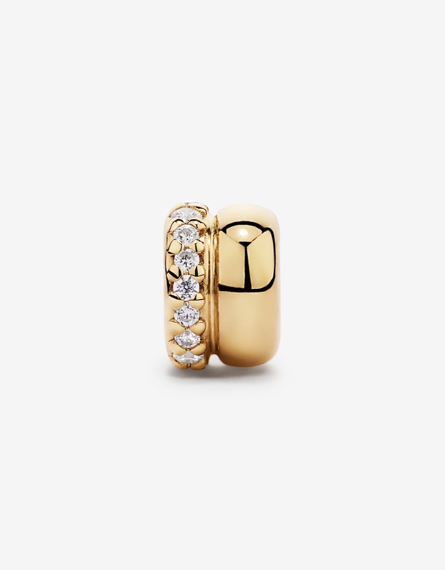 Michael Hill - Double Row Pendant Spacer with Cubic Zirconia in 18kt Gold Vermeil