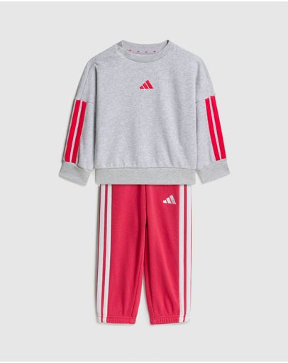 Light Grey Heather & Power Pink
