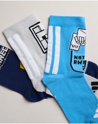 adidas Performance - 3-Pack Adidas x Minecraft Socks - Kids-Teens