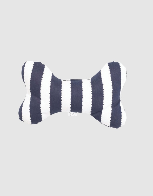 Mog & Bone - Printed Bone Soft Toy - Navy Hamptons Stripe Print