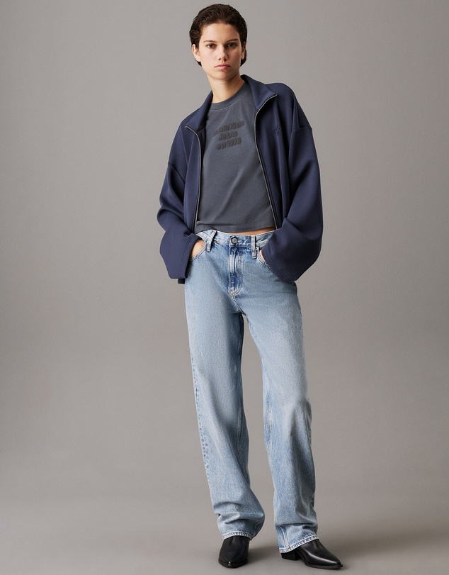 Calvin Klein Jeans - Slim Washed Logo Baby Tee