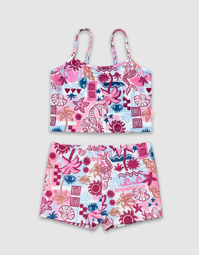 Seafolly - Positano Tankini Set - Teens