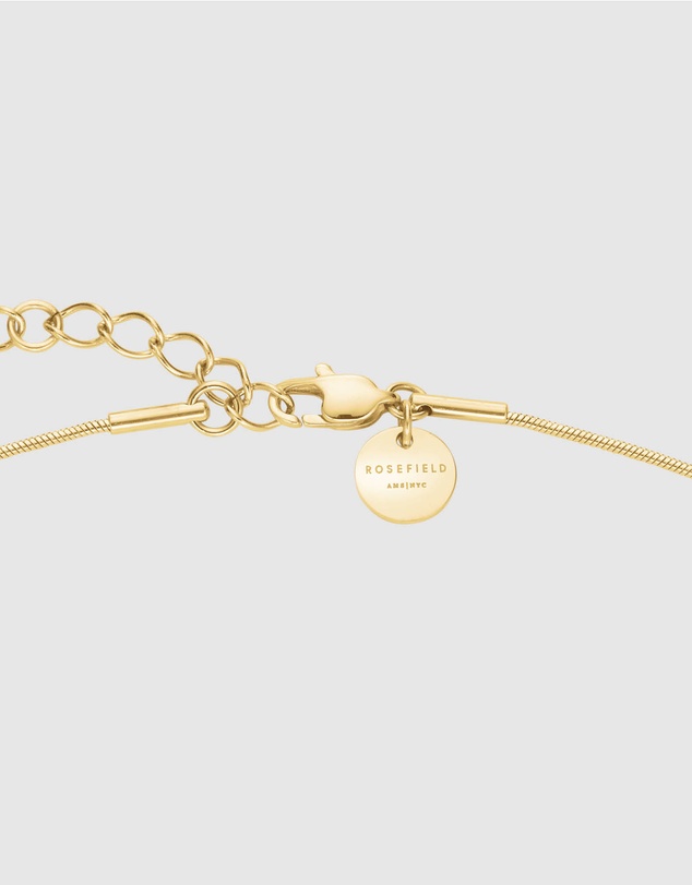 Rosefield - Bold Solitaire Coin Gold-Tone Necklace