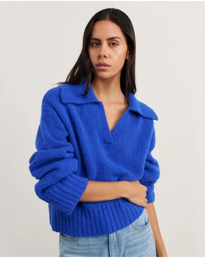 Jag - Lily Collared Knit