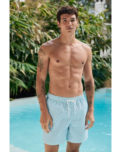 AERE - Geo Print Swim Shorts