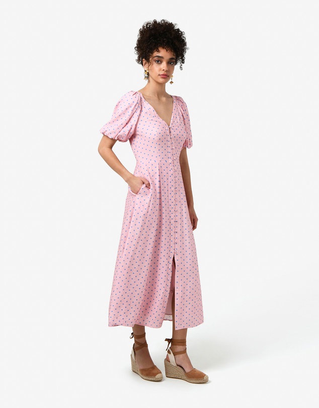 Forcast - Almeria Polka Dot Dress