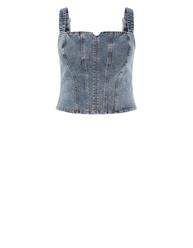 City Chic - Denim Dreams Corset