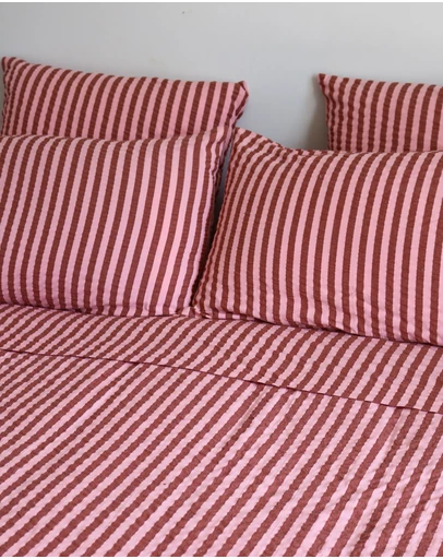 Mosey Me - Sundae Seersucker Standard Pillowcase Set