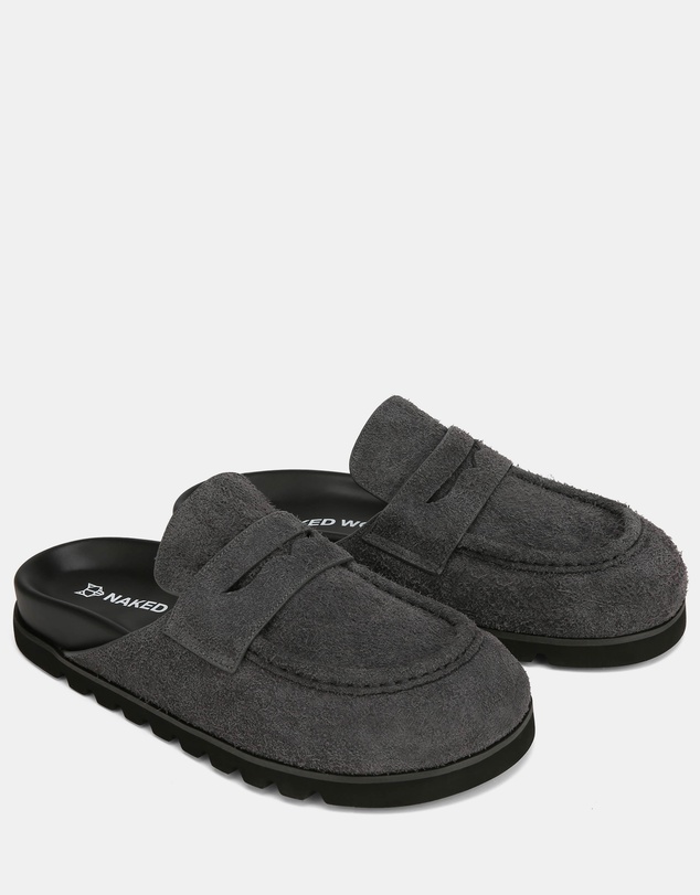 Naked Wolfe - Cord Dark Grey Hairy Suede