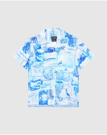 Camilla - SS Camp Collared Shirt - Kids-Teens
