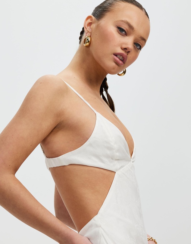Third Form - Paisley Bias Triangle Midi Dress