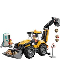 LEGO - 60480 Yellow Backhoe Loader
