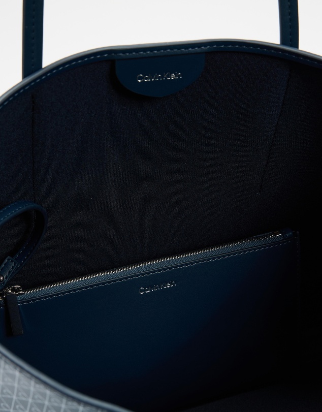 Calvin Klein - Emblem All Over Print Small Tote Bag