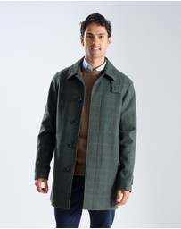 3 Wise Men - 3 Wise Men Crawford Wool Coat - Green