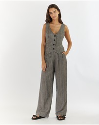 Amelius - Set Sail Linen Stripe Pant