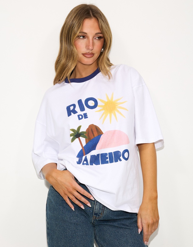 Dazie - Rio De Janeiro Oversized Graphic Tee