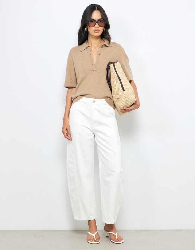 AERE - Aimee Relaxed Fit Knit Polo