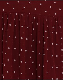 Petal & Pup - Leona Halterneck Maxi Dress - Red Polka Dot