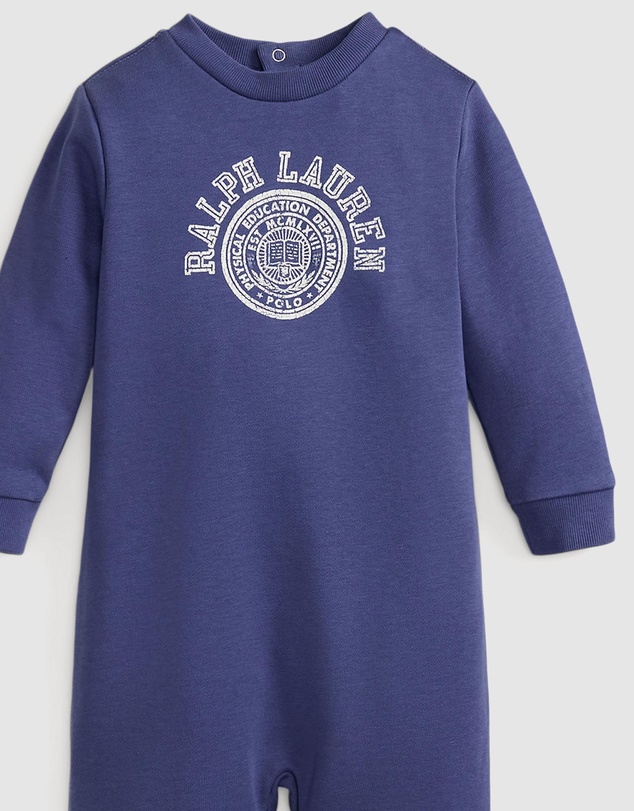 Polo Ralph Lauren - Logo French Terry Coverall - ICONIC EXCLUSIVE - Babies