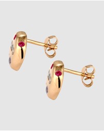 Elli Jewelry - Earrings Stud Gemstone Dream 925 Sterling Silver Gold-Plated
