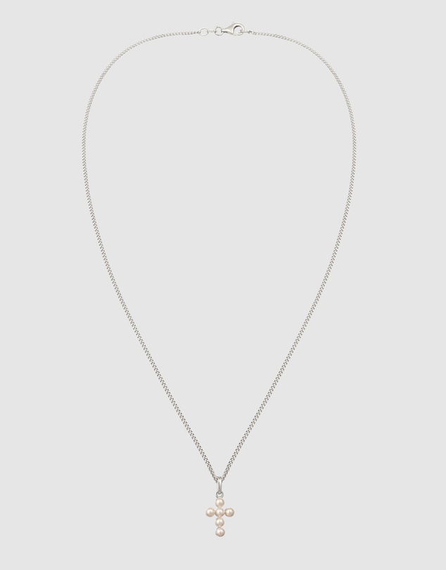 Elli Jewelry - Necklace Cross Pearl Communion 925 Sterling Silver
