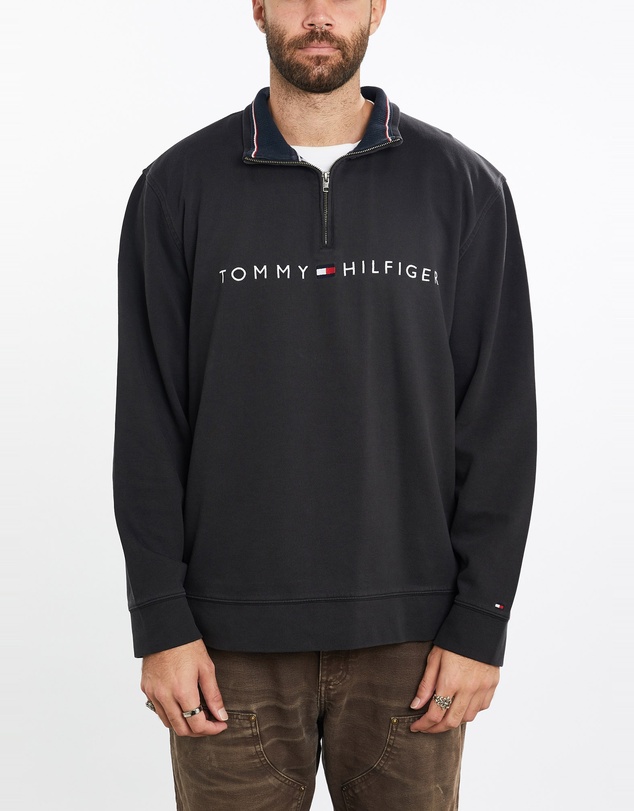 Vintage by The Real Deal - Pre Loved - Vintage Tommy Hilfiger Quarter Zip Sweatshirt