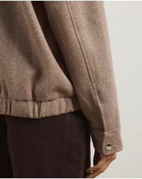 Atmos&Here - Juliet Herringbone Bomber Jacket