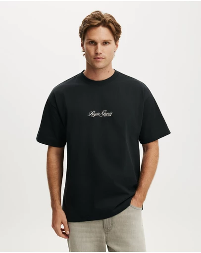 Cotton On - Box Fit Text T-Shirt