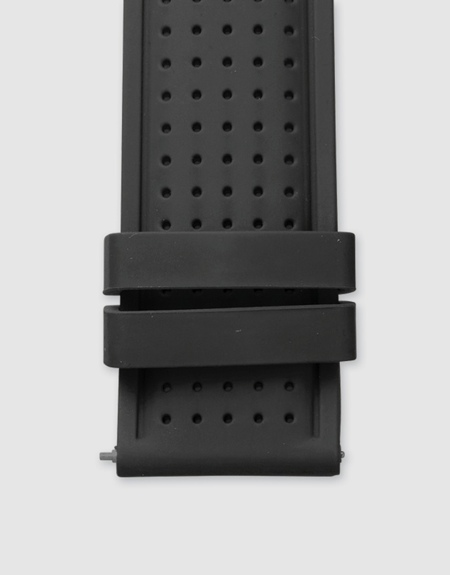 Maxum - Raglan Band Black Silicone Strap Gunmetal Buckle