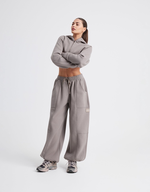 Upstate - Plush Barrel Track Pant - Cinder