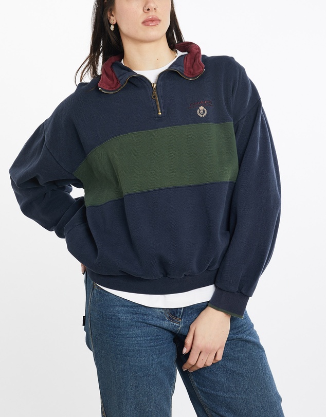 Vintage by The Real Deal - Pre Loved - Vintage Chaps Ralph Lauren Quarter Zip Sweatshirt