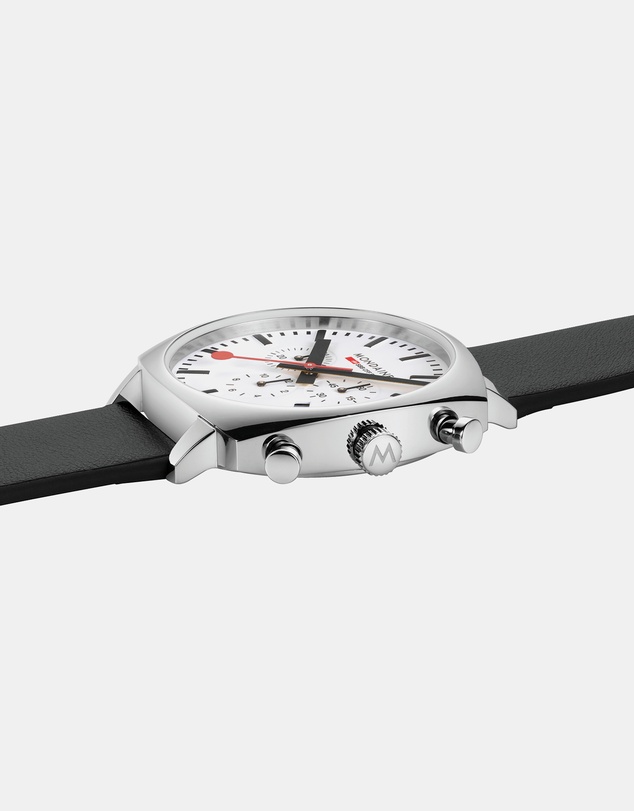 Mondaine - Official Swiss Railways Grand Cushion Vegan Grape Leather Watch Set