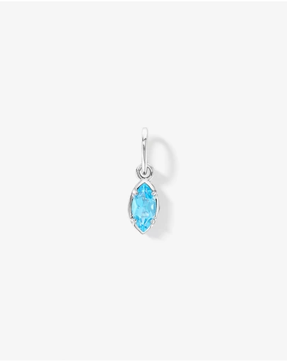 Michael Hill - Marquise-Cut Swiss Blue Topaz Pendant in Sterling Silver