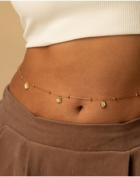 Wanderlust + Co - Daisy Multi Gold Body Chain