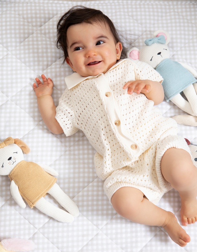Living Textiles - Knitted Animal Toy- Molly the Mouse