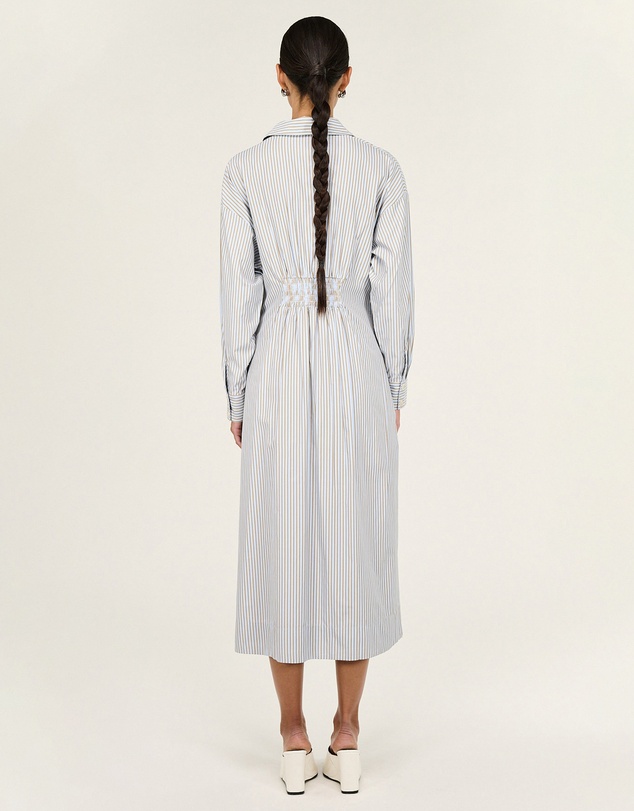 Staple the Label - Muse Stripe Midi Shirt Dress