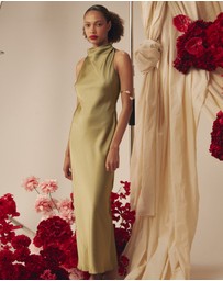 Forcast - Delilah Bias Satin Dress