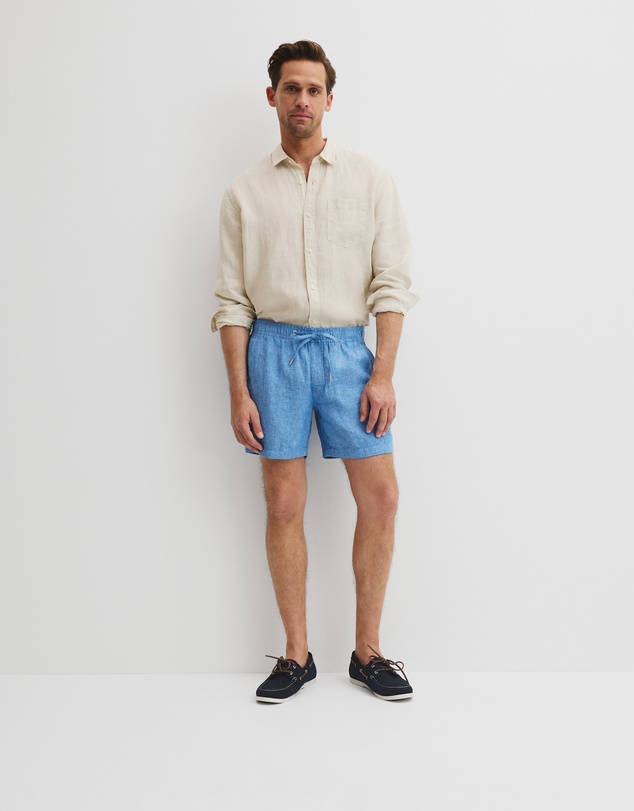 Country Road - Organically Grown Linen Drawcord Short