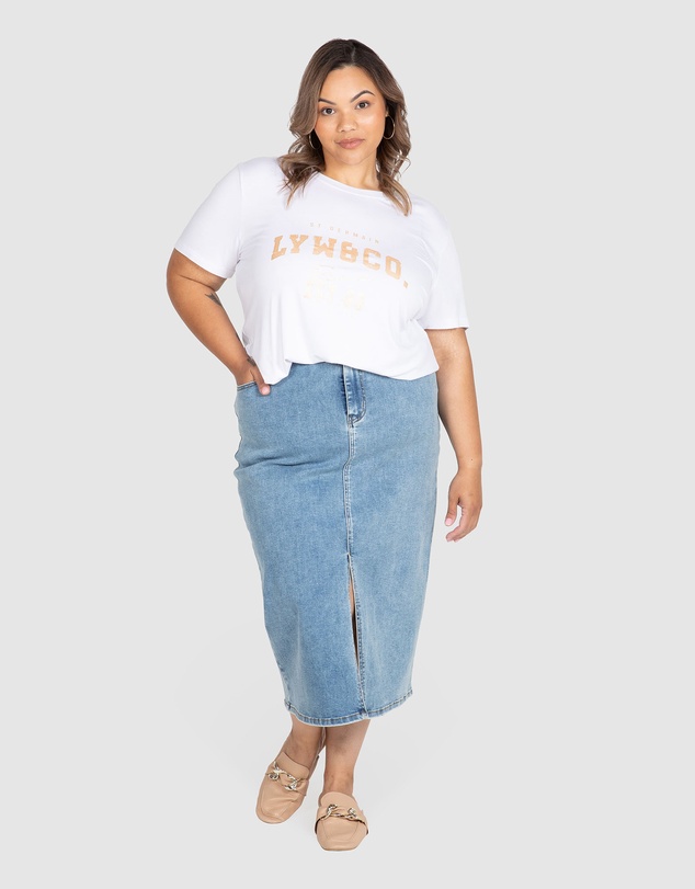 Love Your Wardrobe - LYW & Co Foil Print Tee
