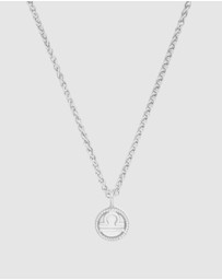 Wanderlust + Co - Libra Zodiac Mother of Pearl 925 Sterling Silver Pendant