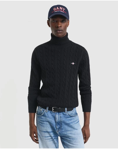 Gant - Cotton Cable Turtle Neck